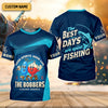 Joycorners The Best Days Are Spent Fishing, The Bobber Fishing Sports, SPF Shirt For Men, Fishing Shirts For Men