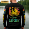 Joycorners Gone Squatchin And Catching Alien Bigfoot Funny Fishing Shirt, SPF Shirt For Men, Fishing Shirts For Men