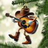 Joycorners Custom Name Guitarist  Ornament, Guitarist Christmas Gift 2D Flat LM2211