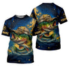 Joycorners Bass Fishing Shirt, Camo Long Sleeve Shirt, SPF Shirt For Men, Gift For Fisherman