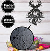 Maxcorners Personalized Deer Hunting and Fishing Metal Sign WITH LED/WITHOUT LED – Rustic Cabin Wall Decor, Gift for Hunters and Anglers MT0110