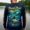 Joycorners Beyond The Break Funny Fishing Shirt, Fishing UPF Shirts, Gift For Fisherman, Men's Fishing Shirt