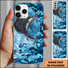 Joycorners Fishing Phone Case Fishing Camo Phone Case Personalized Name (8 Fish Species)