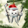Joycorners Custom Name Dentist Ornament, Christmas Gift for Dentist1 2D Flat LM2111