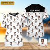 Joycorners Funny Stick Figure Fishing Pose Custom Face SPF Shirt For Men, Funny Fishing Shirt, Fishing Shirts For Men