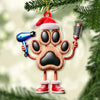 Joycorners Custom Name Groomer Ornament, Pet Shop Christmas Decor 2D Flat LM2111