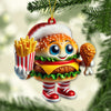 Joycorners Custom Name Fast Food Ornament, Fast Food Christmas Gift 2D Flat LM2111