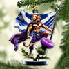Joycorners Custom Name Scotland Ornament, Christmas Gift for Scotland Lover85 2D Flat LM2111