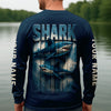 Joycorners Shark Performance Fishing Shirts, Custom Fishing Shirts, Fishing UPF Shirts, Men's Fishing Shirt