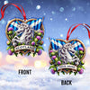 Joycorners Custom Name Scotland Ornament, Christmas Gift for Scotland Lover4 2D Flat LM2211