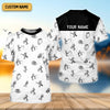 Joycorners Funny Stick Figure Fishing Pose SPF Shirt For Men, Funny Fishing Shirt, Fishing Shirts For Men