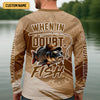 Joycorners When In Doubt Fish Funny Fishing Shirt, SPF Shirt For Men, Gift For Fisherman, Largemouth Bass Fishing