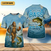 Joycorners Catchin' Bass With The Big Guy, Fishing Shirts, SPF Long Sleeve Shirts, Fishing Shirts For Men