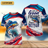 Joycorners Life Is Good Fishing Makes It Better SPF Shirts, Fishing Shirts For Men, Funny Fisherman Gift