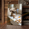 Joycorner Buck Deer Luxury Bathtub Cigar Whiskey 3D Wrapped Canvas
