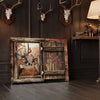 Joycorner Whitetail Deer Couple Rustic Window Personalized Canvas