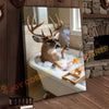 Joycorner Buck Deer Luxury Bathtub Cigar Whiskey 3D Wrapped Canvas