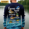 Joycorners Fishing Rods Are Like Potato Chips Funny Fishing Shirt, SPF Shirt For Men, Gift For Fisherman