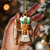 Joyccorners Christmas Gift, Custom Ornament, Custom Name Ginger Ornament 2D Flat LM2111