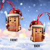 Joycorners Custom Name Christmas Chef Ornament, Christmas Gift for Cooking Lover 2D Flat LM2211
