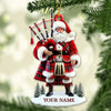 Joycorners Custom Name Scotland Ornament, Christmas Gift for Scotland Lovers 2D Flat LM2111
