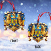 Joycorners Custom Name Romania Ornament, Christmas Gift for Romania Lover 2D Flat LM2111