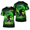 Joycorners Bassquatch Green Neon Bigfoot Fishing Shirt, SPF Shirt For Men, Gift For Fisherman, Bass Fishing