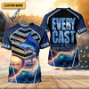 Joycorners Every Cast Is A New Possibility Mens Fishing Shirts Long Sleeve, SPF Shirt For Men, Fishing Shirts For Men