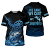 Joycorners We Came We Saw We Conquered, Casting Fish, SPF Shirt, Custom Fishing Shirt, Men Long Sleeve Shirt