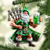 Joycorners Custom Name Scotland Ornament, Christmas Gift for Scotland Lover 2D Flat LM2211