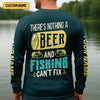 Joycorners There's Nothing A Beer And Fishing Can't Fix SPF Shirt For Men, Gift For Fisherman, Largemouth Bass Fishing