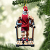 Joycorners Custom Name Gym Ornament, Gymnastics Christmas Gift4 2D Flat LM2211