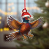 Joycorners Christmas Pheasant Acrylic Christmas Ornament – Funny Hunting Bird Decor Gift for Hunters & Outdoor Lovers MT1111