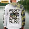 Joycorners Basshole Kiss My Bass Fishing UPF Shirts, Funny Fishing Shirt, Fishing Shirts For Men
