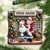 Joycorners Custom Name Santa Groomer Ornament, Home Decor Christmas Gift 2D Flat LM2211
