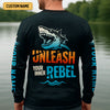 Joycorners Shark Fishing SPF Shirts, Unleash Your Inner Rebel Performance Fishing Shirts, Fishing Shirts For Men
