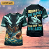 Joycorners Riding The Waves Of Life Even When They Bite Back SPF Shirt For Men, Funny Fishing Shirt, Fishing Shirts For Men