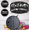 Maxcorners Personalized Hunting Metal Sign WITH LED/WITHOUT LED Light Deer Turkey Scene Custom Name Metal Wall Art Hunter Gift Rustic Cabin Decor MT0110