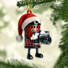 Joycorners Custom Name Photographer Ornament, Photographer Christmas Gift 2D Flat LM2111