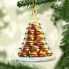 Joycorners Custom Name Hamburger Ornament, Hamburger Lover Christmas Gift 2D Flat LM2111