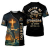 Joycorners Followe Me And I Will Make You Fishers Of Men, Jesus Fishing Shirt, SPF Shirt For Men, Gift For Fisherman