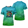 Joycorners Show Me Your Bobbers Shirt, Green Blue Neon Men Fishing Shirt, Funny Fishing Shirt, SPF Shirt
