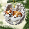 Joycorners Custom Name Corgi Ornament, Corgi Lover Christmas Gift 2D Flat LM2111
