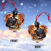 Joycorners Custom Name Saxophone Ornament, Christmas Gift for Saxophone Lover 2D Flat LM2211