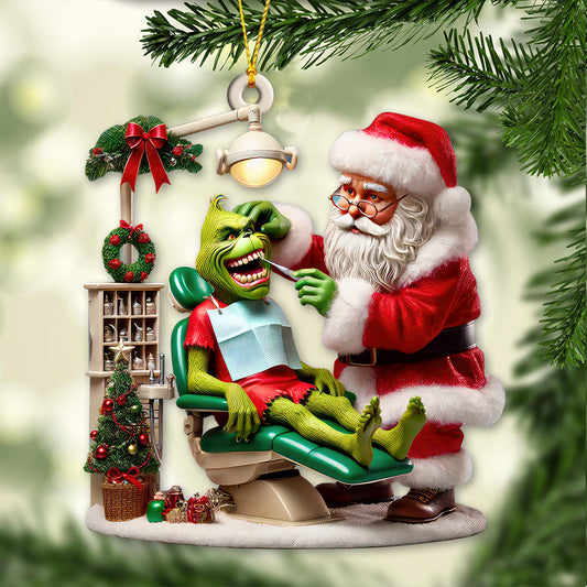 Joycorners Custom Name Dentist Ornament, Christmas Gift for Dentist 2D Flat LM2211