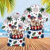 Joycorners Cowboy Cows America 250 Patriotic Beach 3D Hawaiian Shirt (10 Breeds)