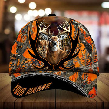 Joycorners Deer Hunting Personalized 3D Hat