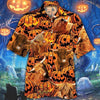 Joycorners Happy Halloween Highland Pumpkin All Over Printed 3D Hawaiian Shirt