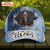 Joycorners Dachshund Jeans Pattern Customized Name And Dog Cap
