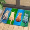 Joycorners Cute Cat Doormat, Look At Me, Doormat For Home Decor Housewarming Gift, Welcome Mat Gift For Cat Lovers LM0210